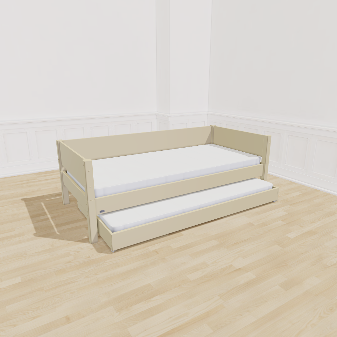 Manis-  Liv Børneseng Med Gæsteseng 90x200 Dusty Sand