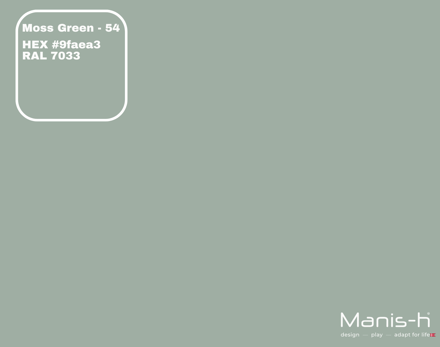 Manis-  Sengehest Med Tremmer  Moss Green   160 Cm