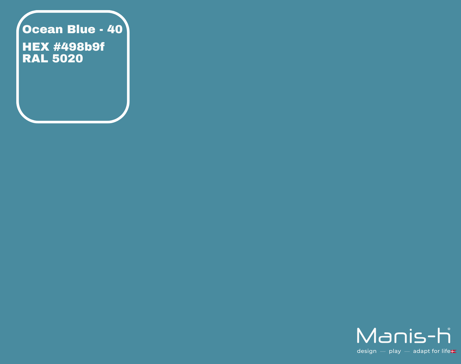 Manis-  Sengehest åbent Design  Ocean Blue   160 Cm
