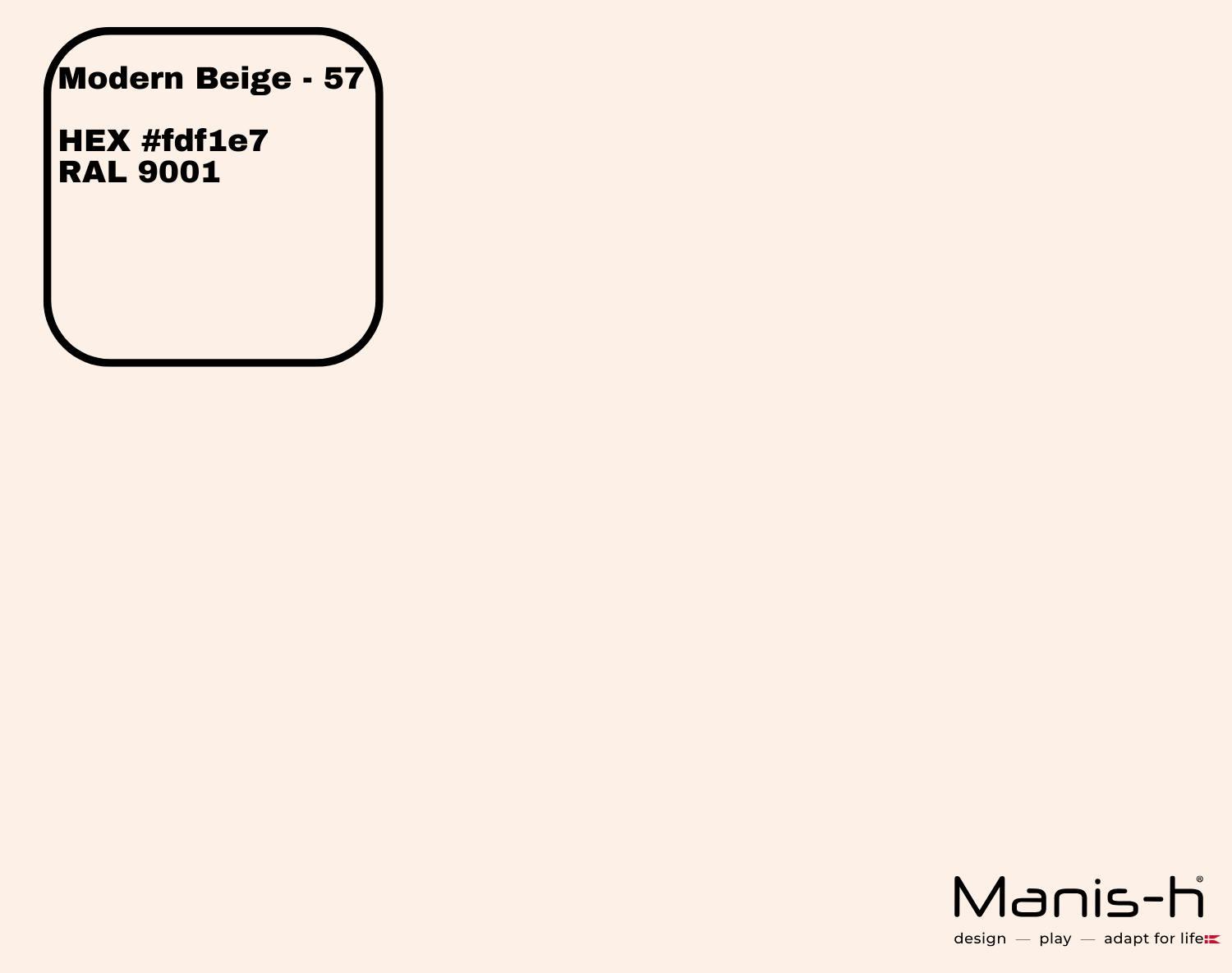 Manis-  Sengehest Med Tremmer  Modern Beige   200 Cm