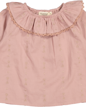 Marmar Tia Light Embroidery Cream Taupe Heart 74 Cm
