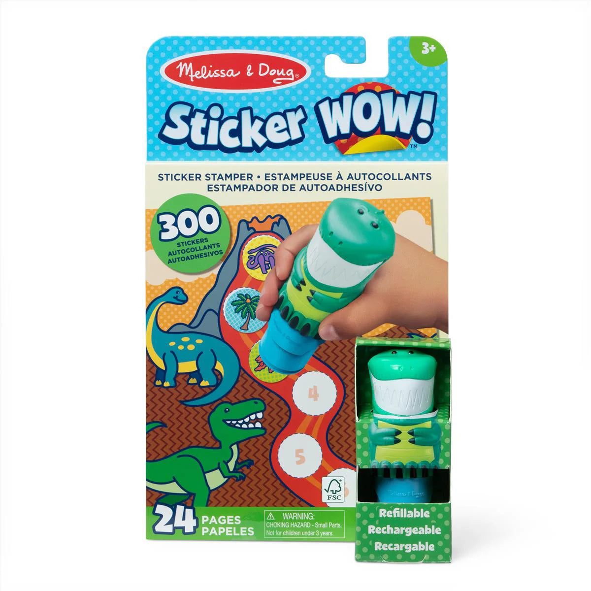 Melissa   Doug Klistermærkesæt Sticker Wow  Dino