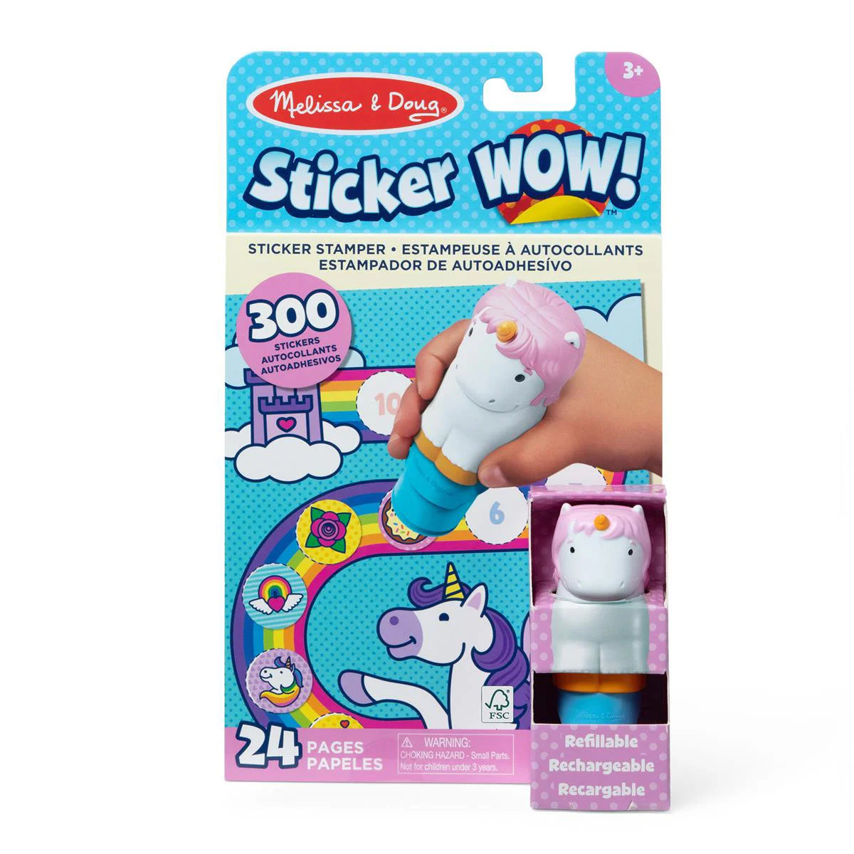Melissa   Doug Klistermærkesæt Sticker Wow  Enhjørning