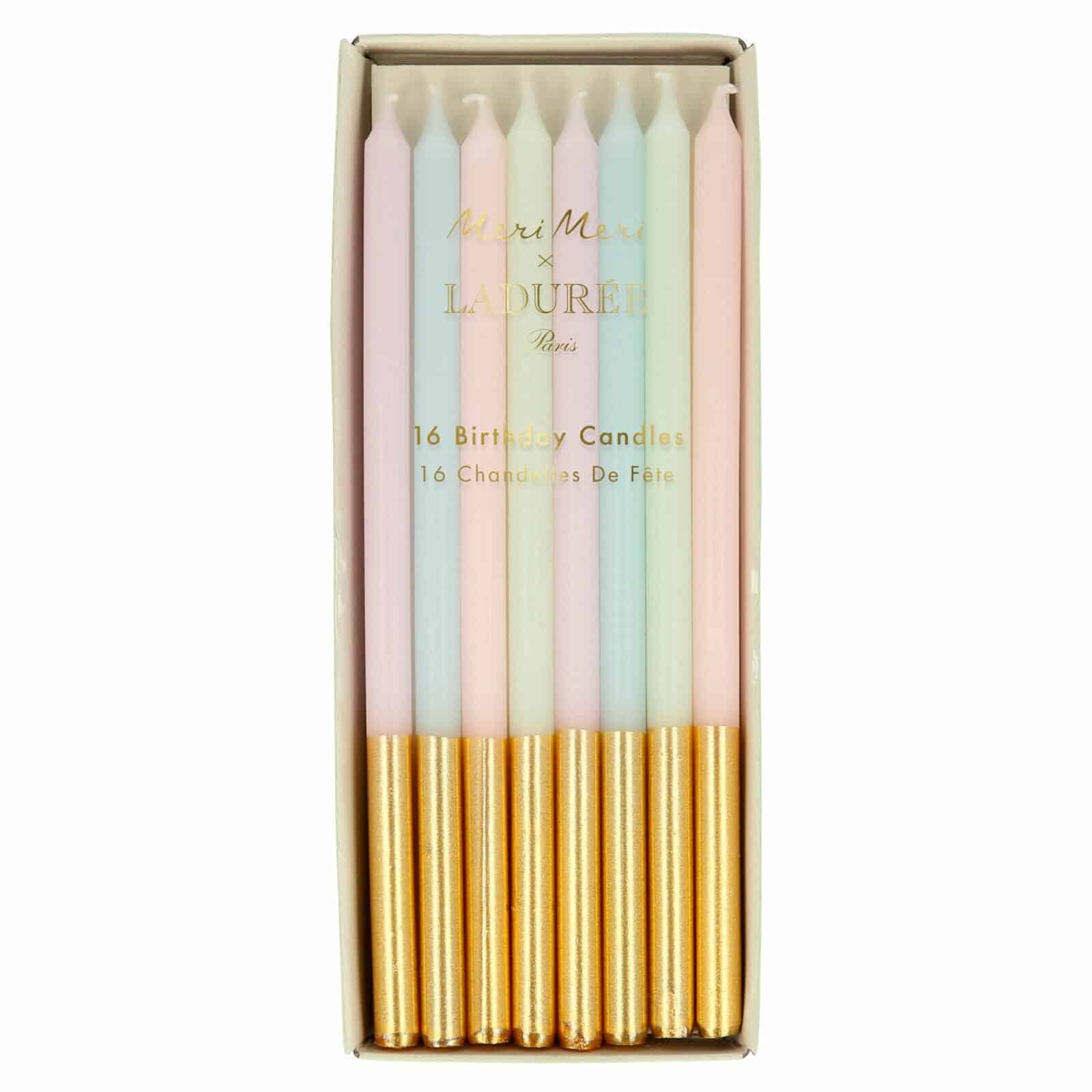 Meri Meri Kagelys Pastel 16 Pak