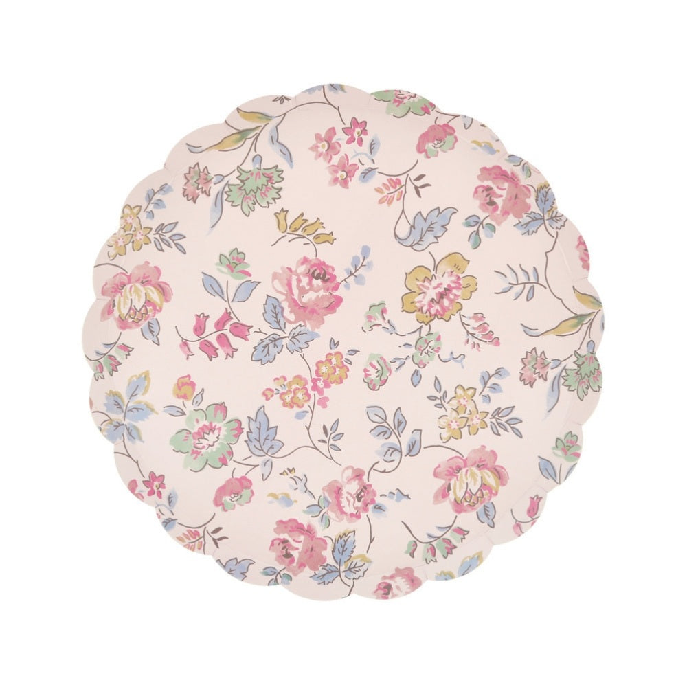 Meri Meri Kagetallerken Pink Chintz   Pak