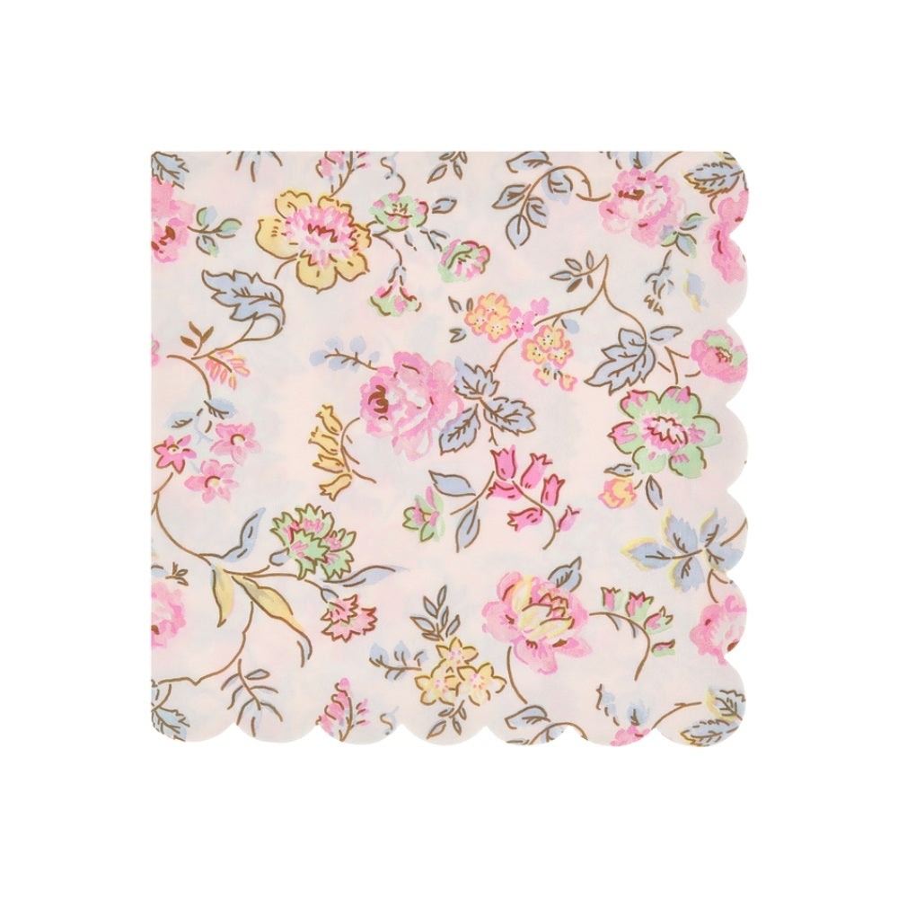 Meri Meri Servietter Pink Chintz 16 Pak