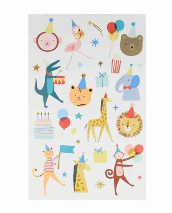 Meri Meri Tatoveringer Dyreparade Stor
