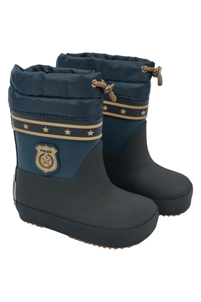 Mikk-line Barefoot Politi Vintergummistøvle Blue Nights 21