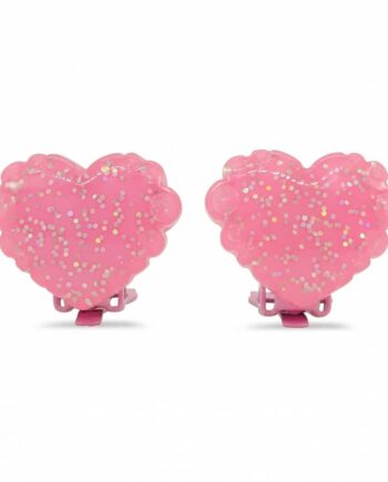 Milk   Soda Clips øreringe Jelly Hjerte Pink