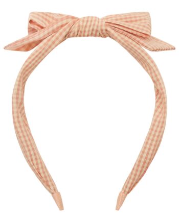 Mimi   Lula Hårbøjle Gingham Peaches And Cream