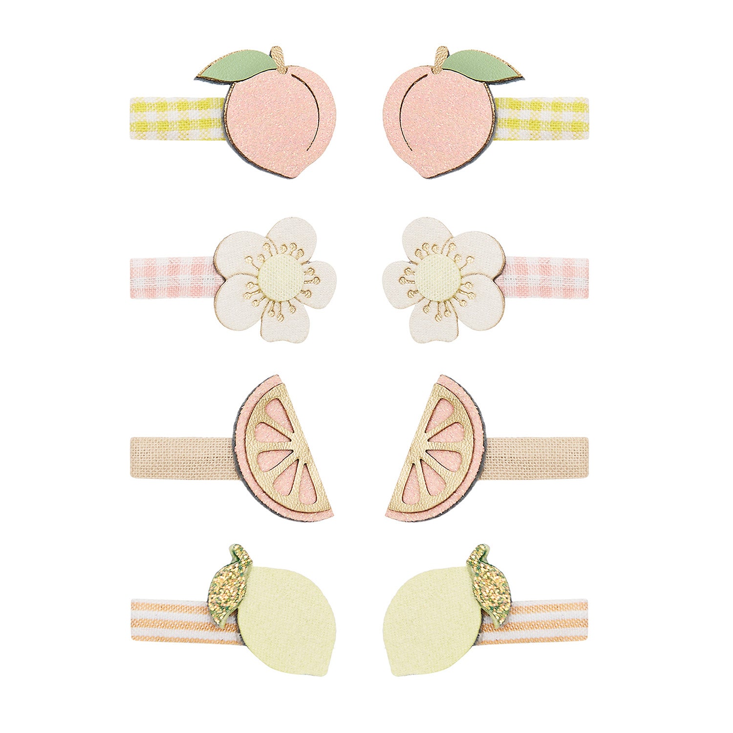Mimi   Lula   Hårclips Mini Citrus Peaches And Cream
