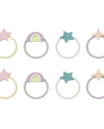 Mimi   Lula   Hårelastikker Mini Rainbow And Star My Little Unicorn