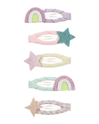 Mimi   Lula   Hårspænder Mini Rainbow And Star My Little Unicorn