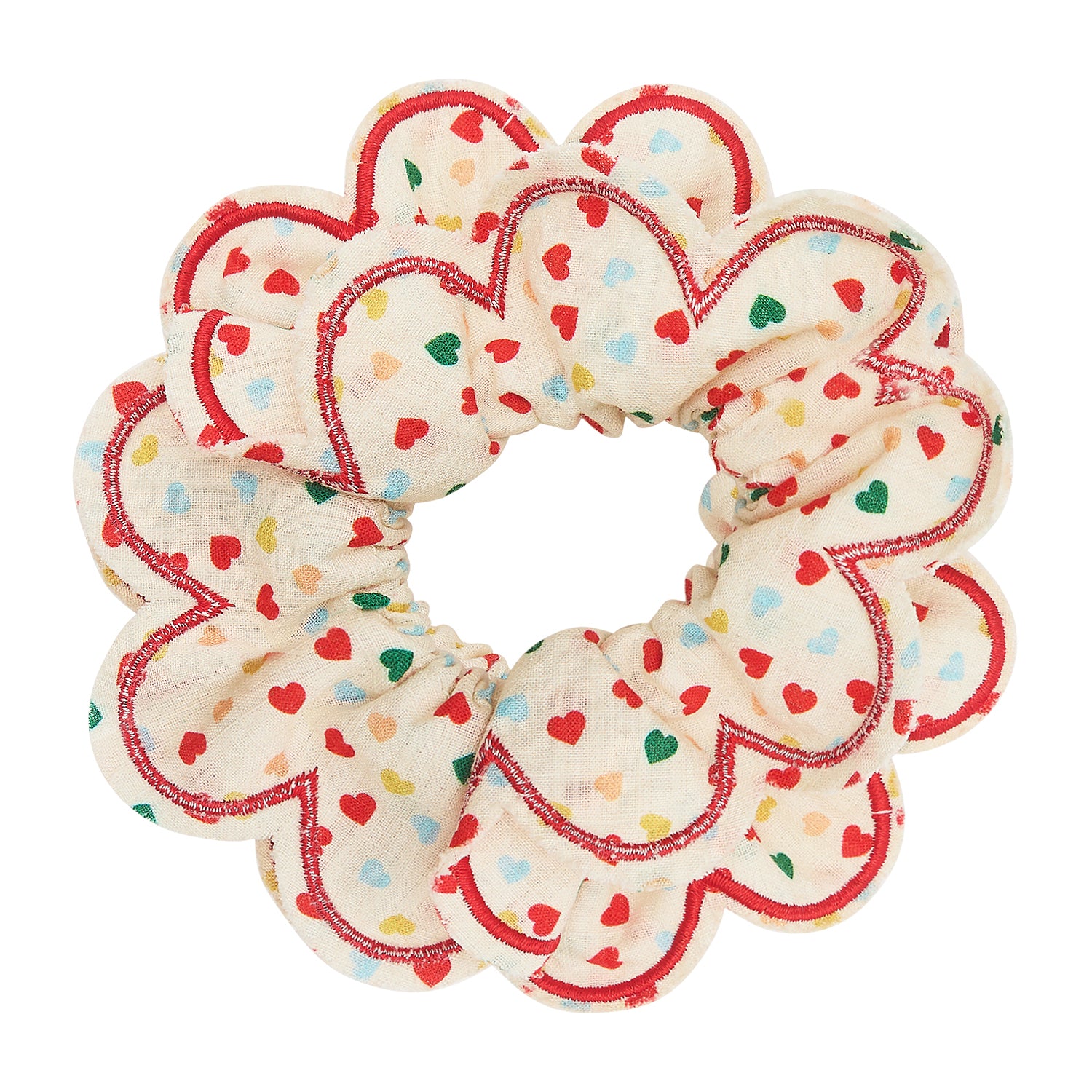 Mimi   Lula Scrunchie Scalloped Heartbeam