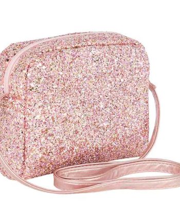 Mimi   Lula Skuldertaske Pink Glitter