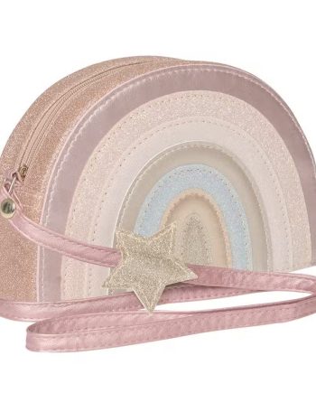 Mimi   Lula Skuldertaske Regnbue Pink