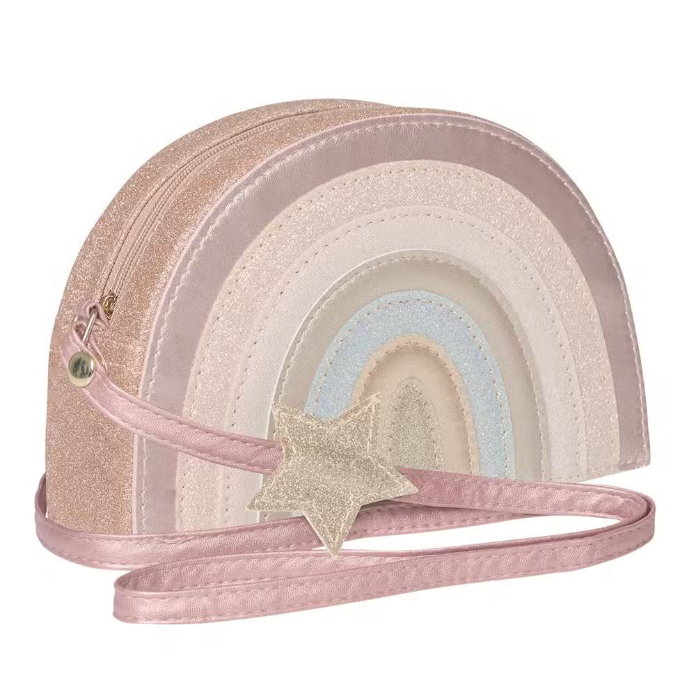 Mimi   Lula Skuldertaske Regnbue Pink