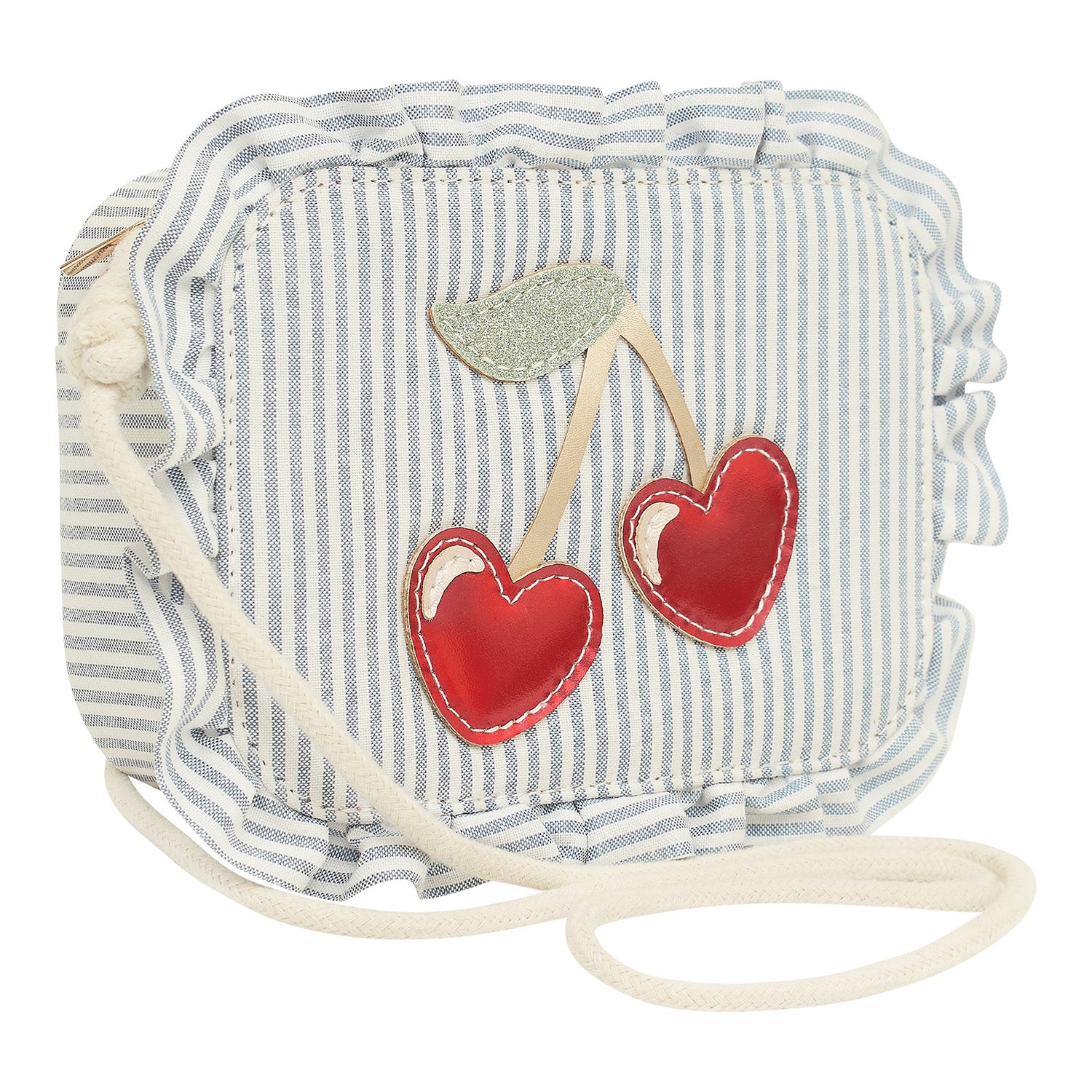 Mimi   Lula Skuldertaske Striped Cherry Mon Cheri