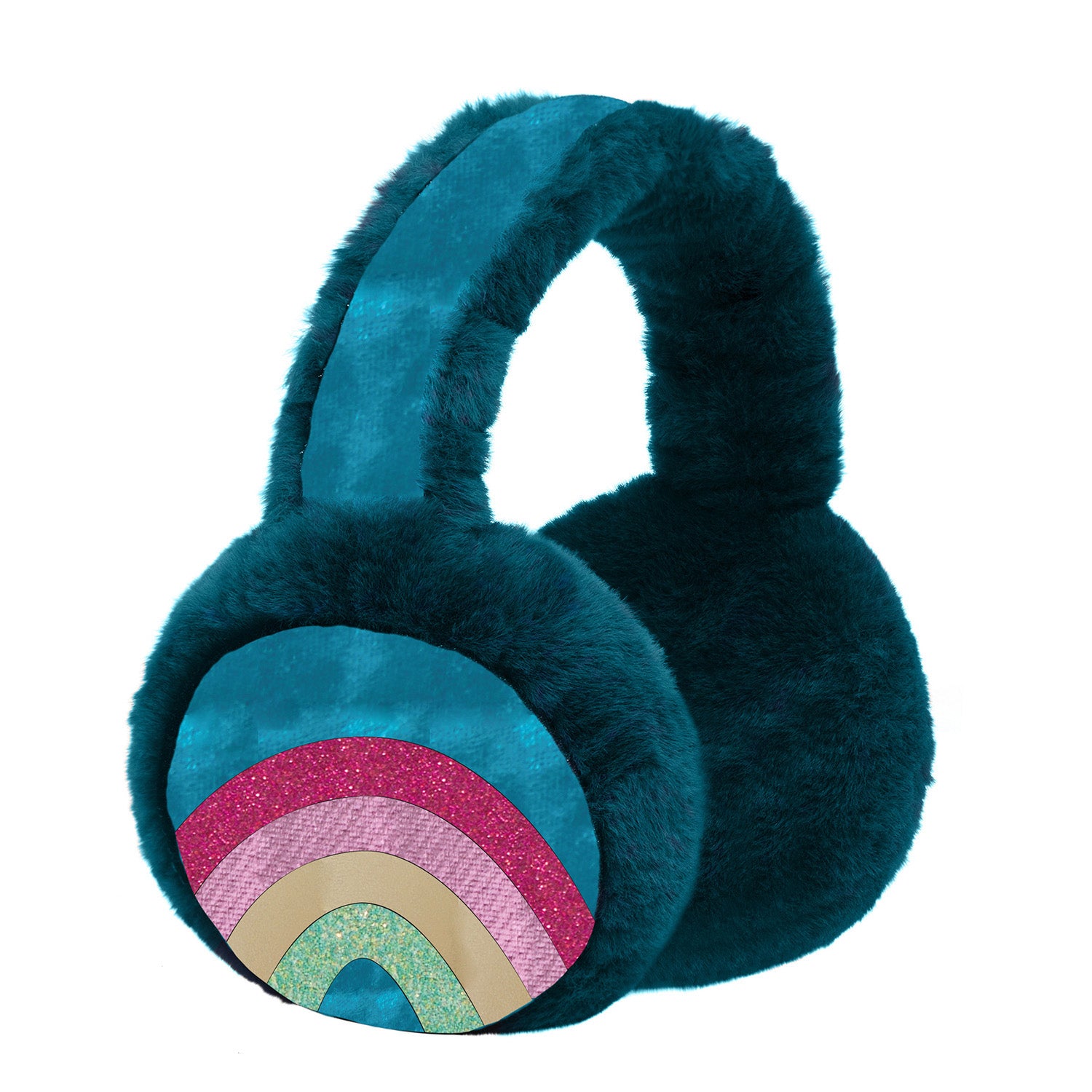 Mimi   Lula ørevarmere Teal Rainbow