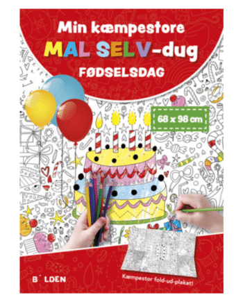 Min Kæmpestore Mal Selv-dug: Fødselsdag Bolden