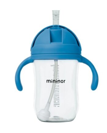 Mininor  Sugerørskop Drypfri  330 Ml  Blue Whale