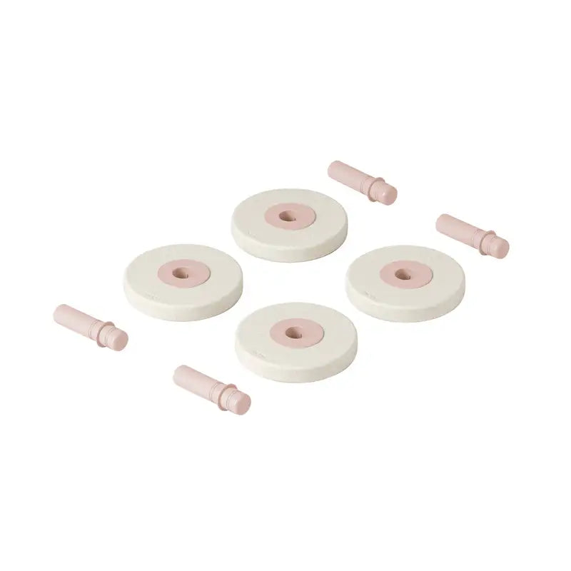 Modu     Foam Wheels Sand Grey   Soft Rose
