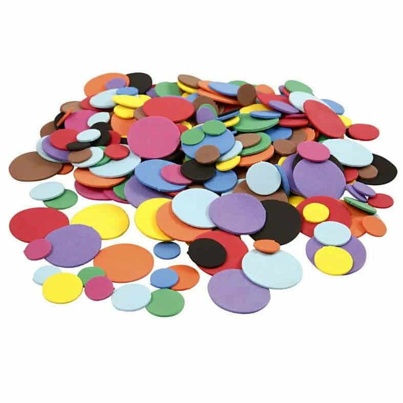 Mosgummi Cirkler Multi Farver 300 Stk