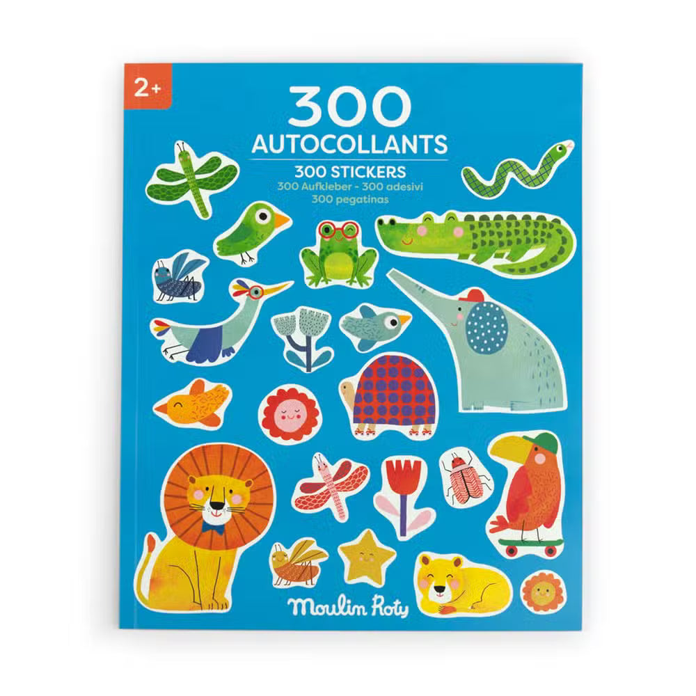 Moulin Roty Klistermærkebog 300 Stickers Les Toupitis