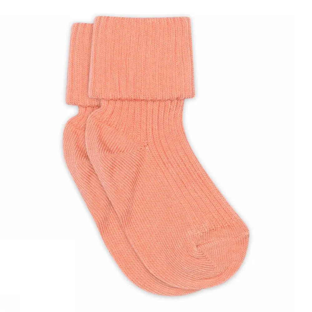 Baby Rib Ankelstrømpe Orange 19 21
