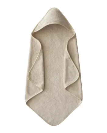 Mushie Hooded Towel Fog