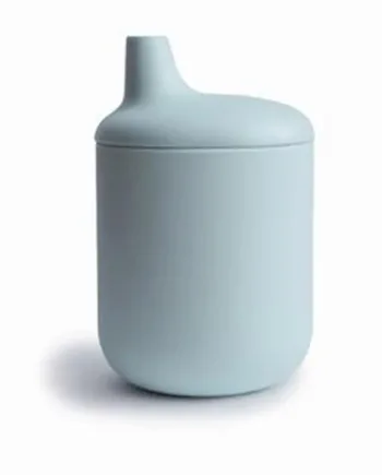 Mushie Silicone Sippy Cup Powder Blue