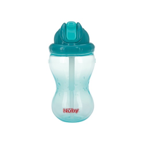 Nüby  No-spill Flaske Med Sugerør  12  Mdr  Aqua