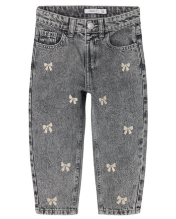 Name It Bella Mom Jeans Medium Grey Denim 80 Cm