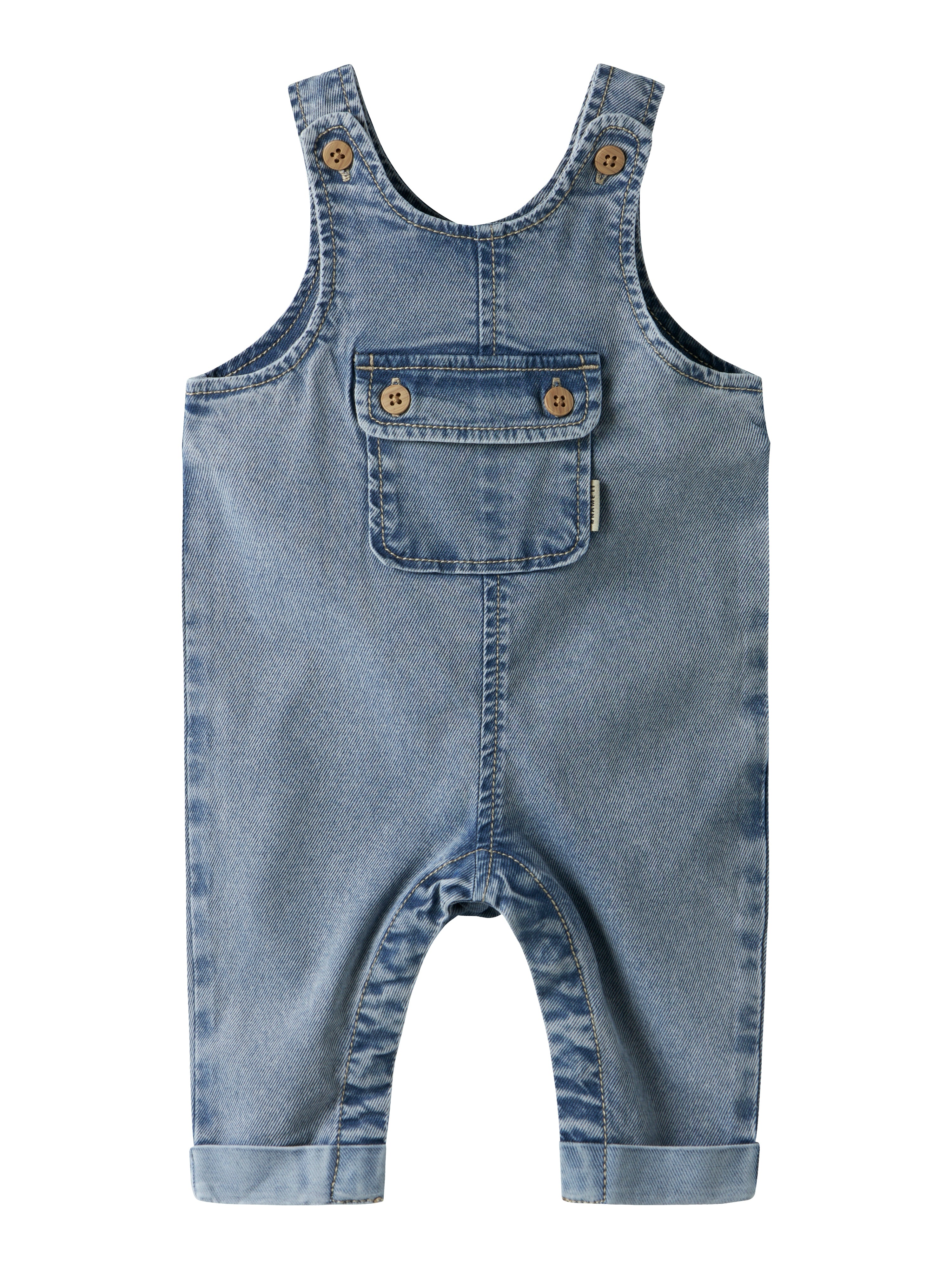 Name It Ben Baggy Denim Overall Medium Blue Denim 50 Cm