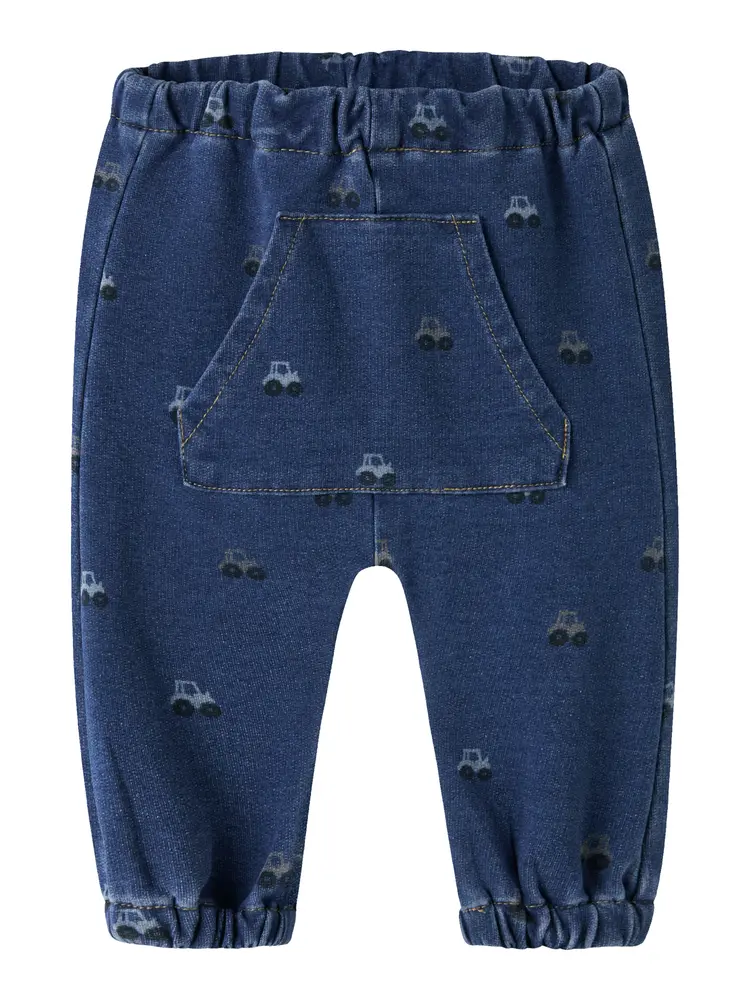 Name It Ben Barrel Sweatpants Dark Blue Denim 86
