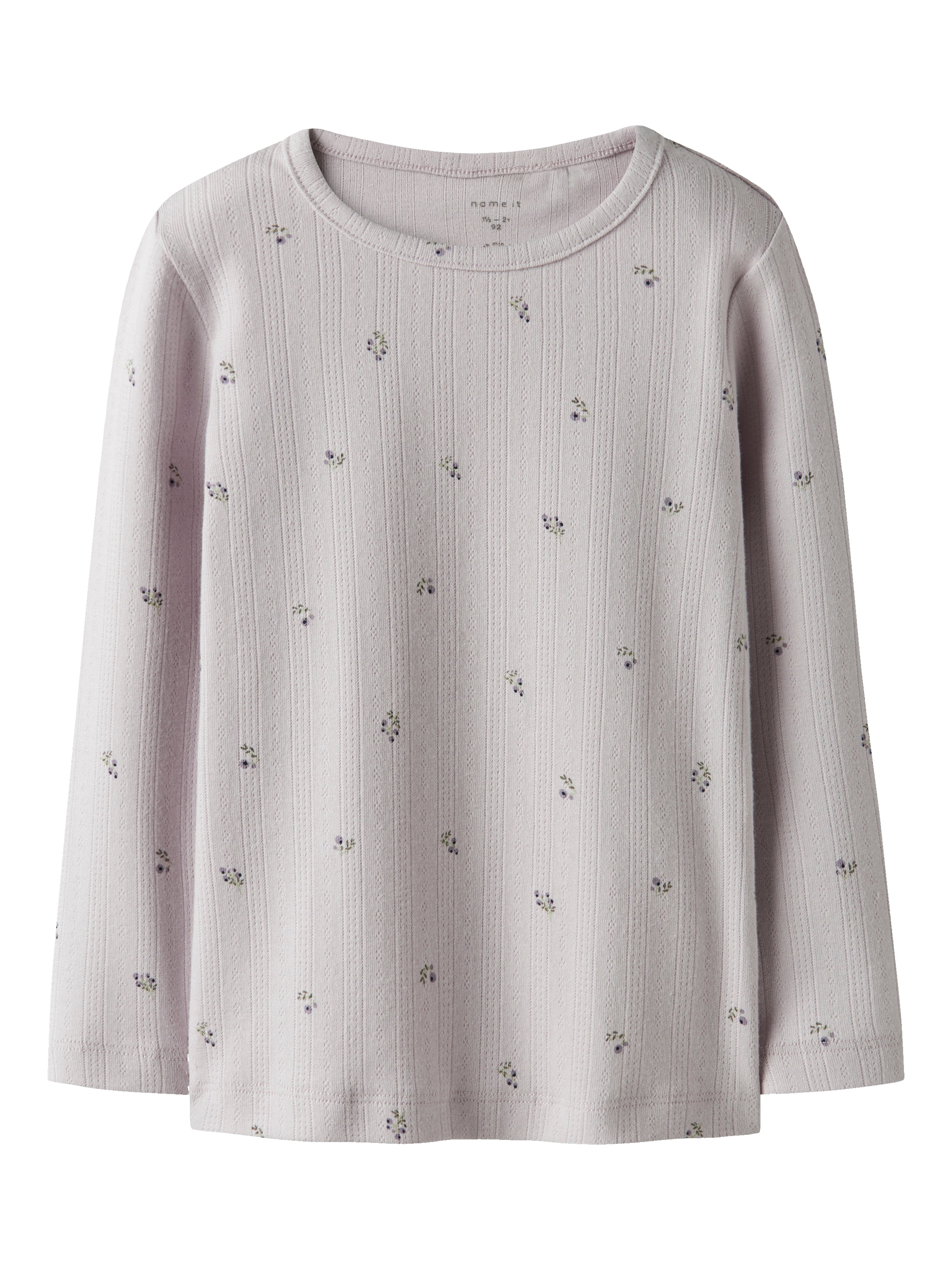 Name It Berries Ls Slim Top Lilac Marble 80 Cm