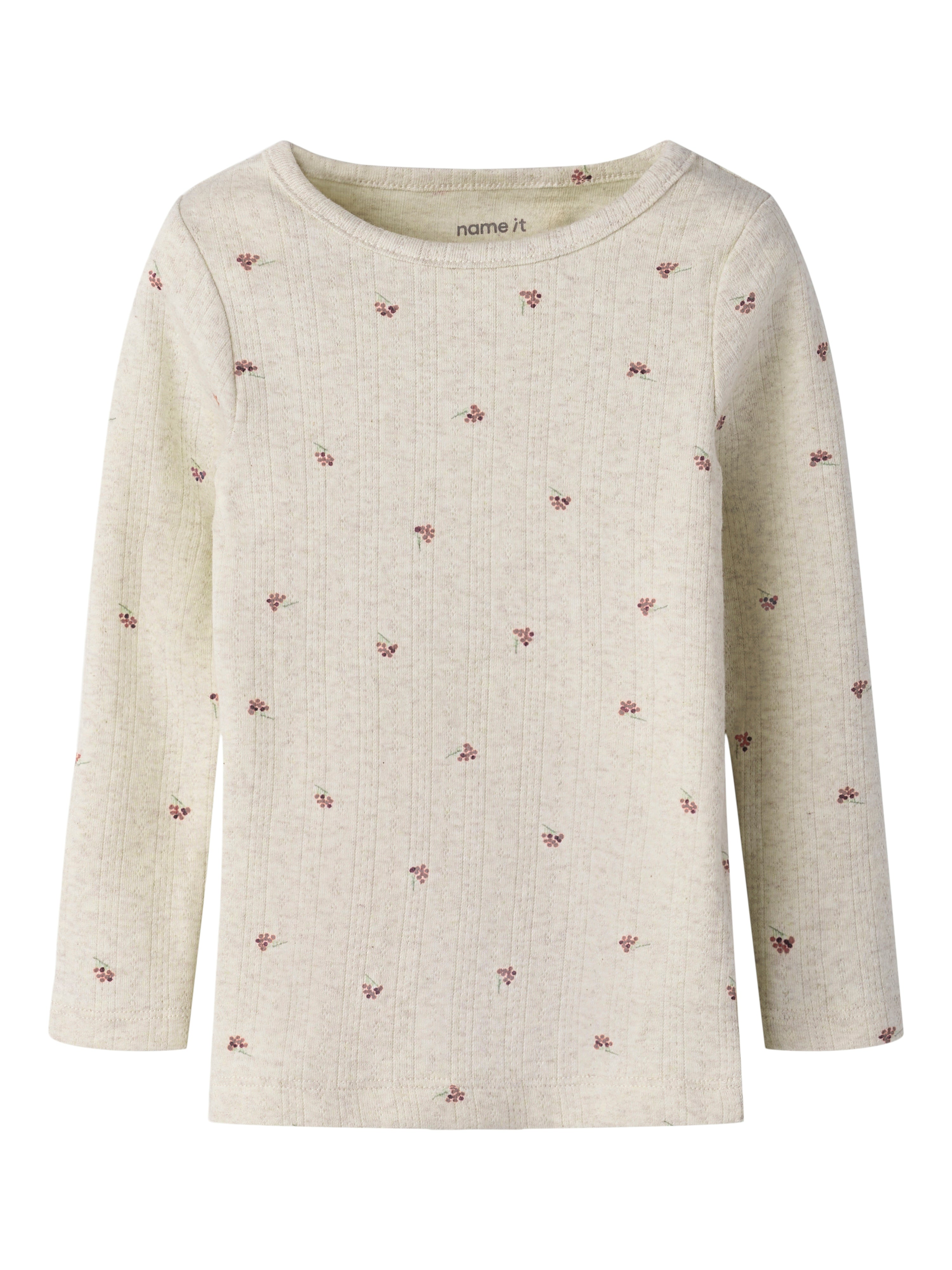 Name It Berries Ls Slim Top Peyote Melange 92 Cm