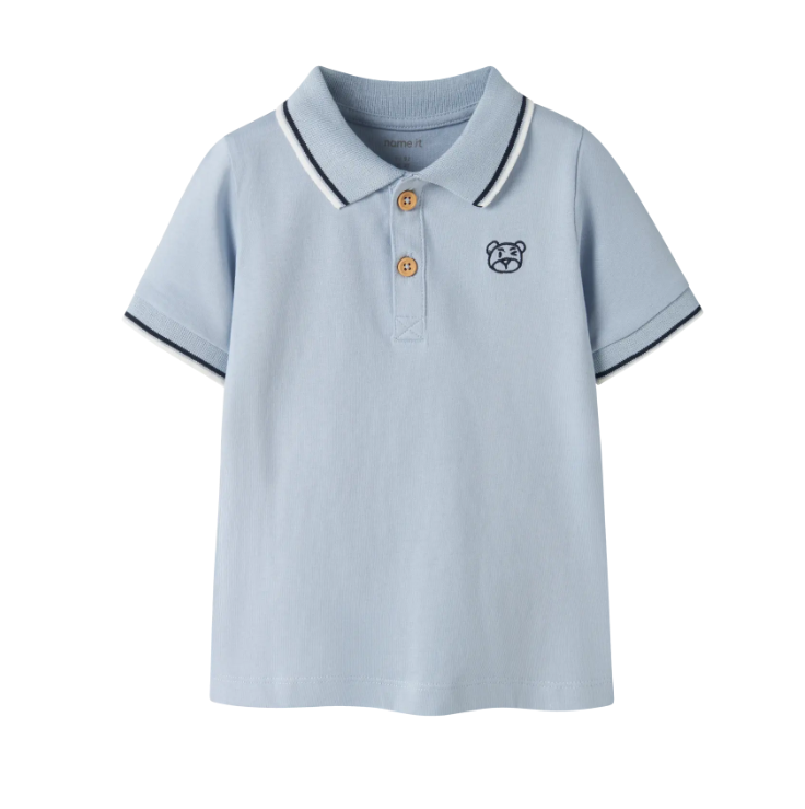 Name It Dakan Ss Polo Blue Fog 92 Cm
