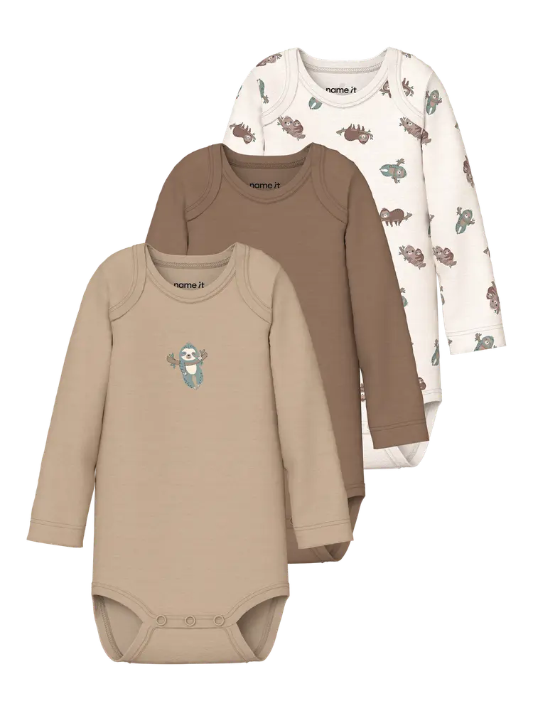 Name It Dovendyr Langærmet Body  -pak Jet Stream 62
