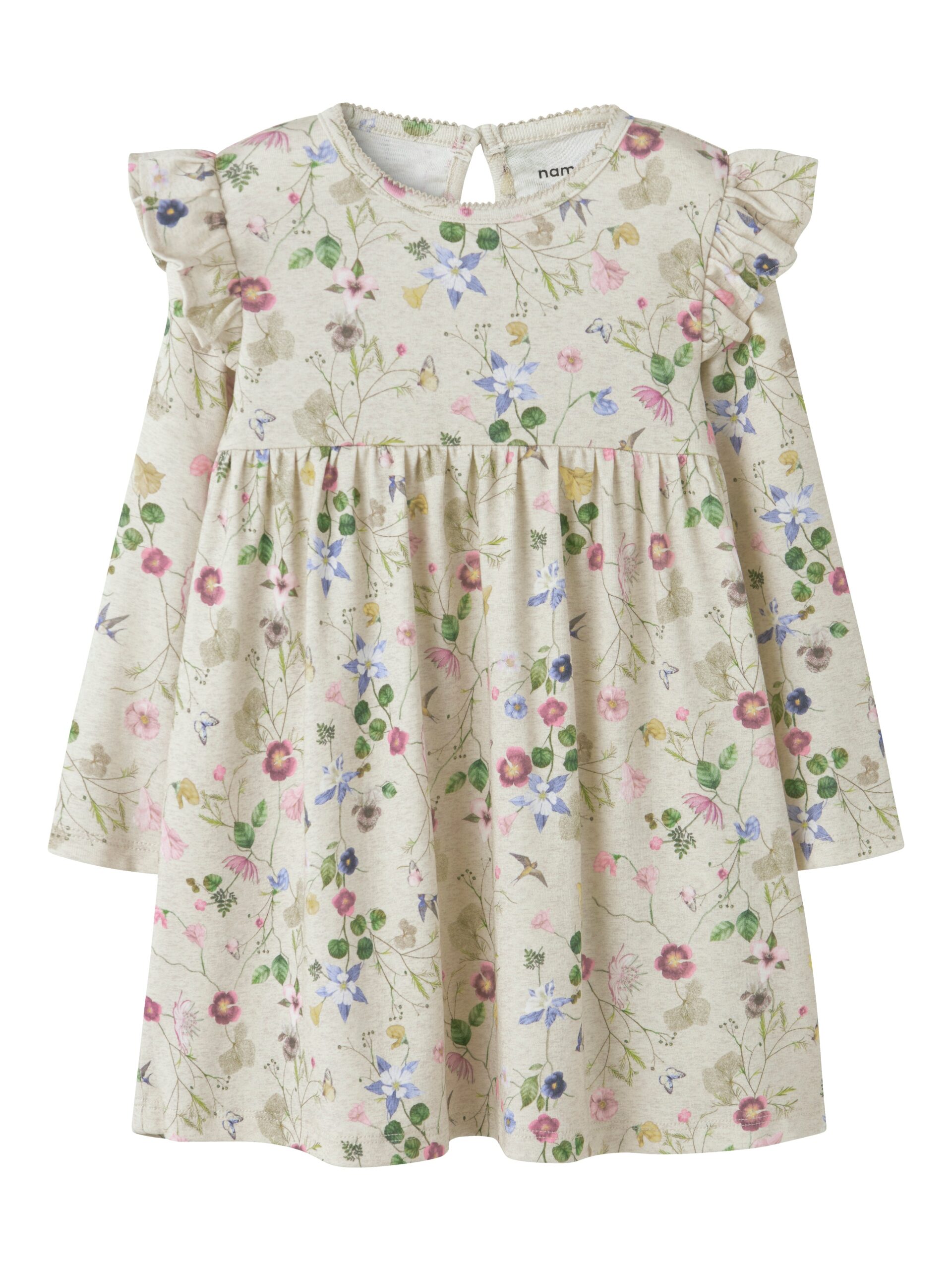 Name It Falca Ls Dress Peyote Melange 92 Cm