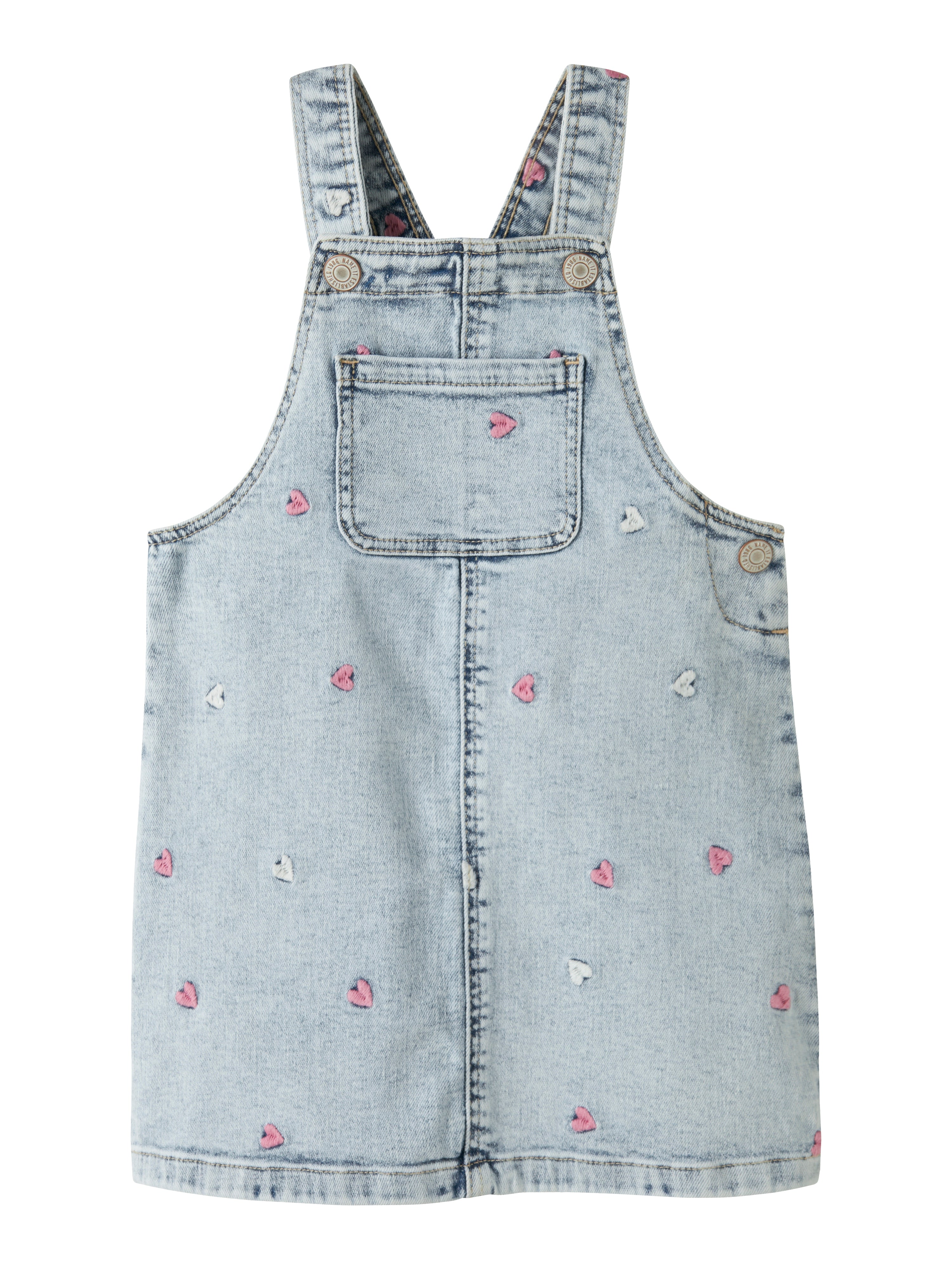 Name It Felina Denim Spencer Dress Light Blue Bleached Denim 92 Cm
