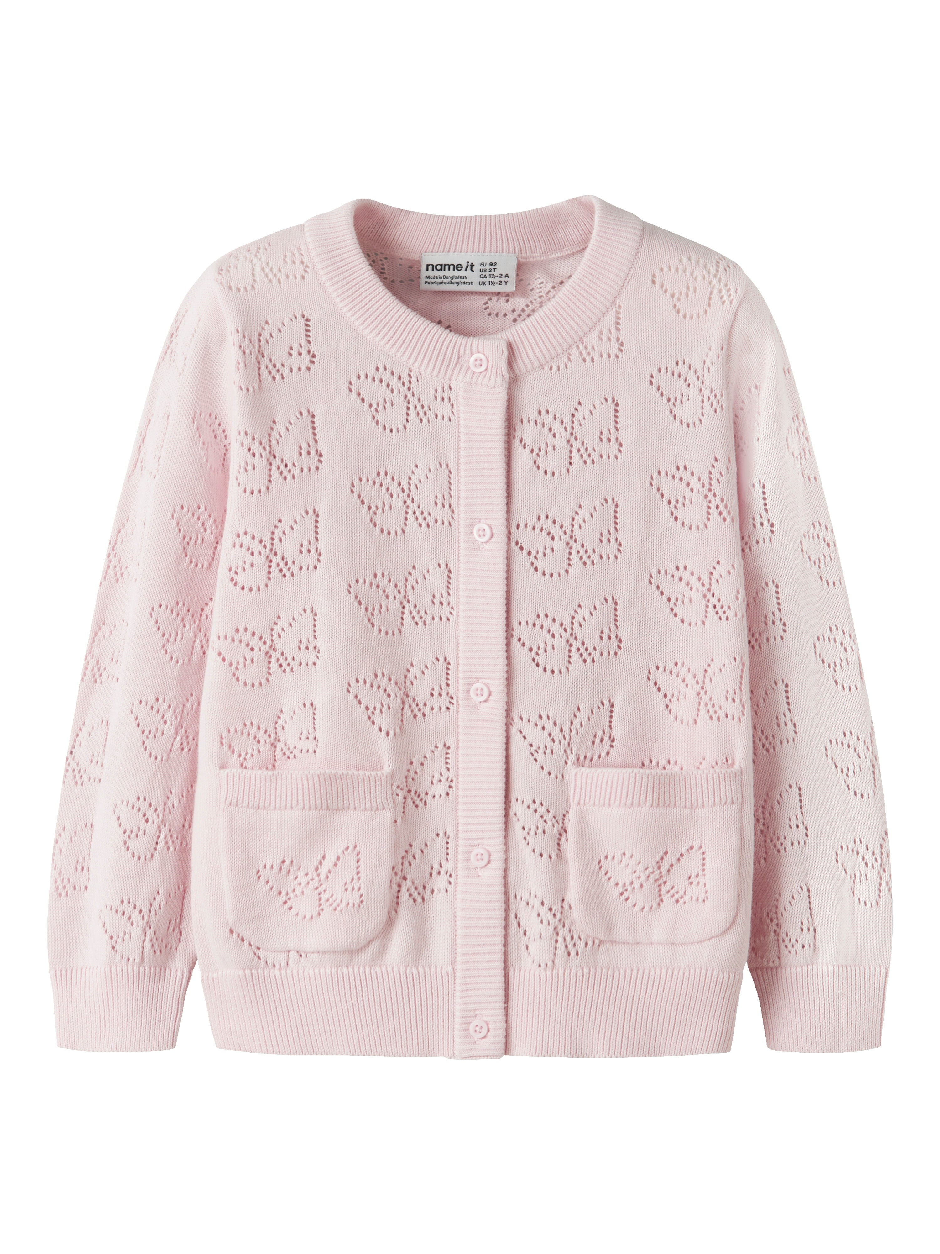 Name It Fiaja Ls Knit Cardigan Cradle Pink 92 Cm