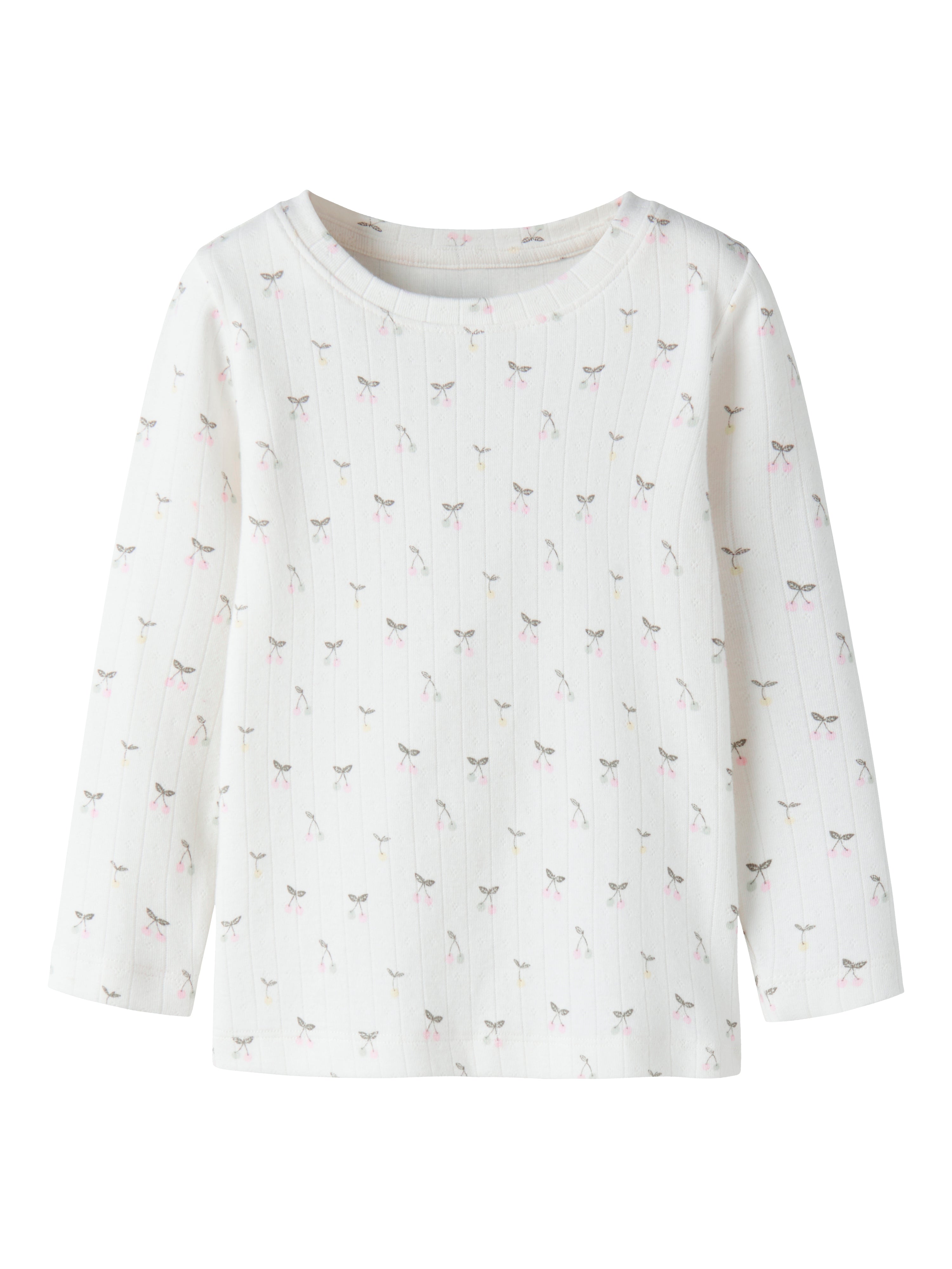 Name It Ficherry Ls Slim Top Cloud Dancer 92 Cm