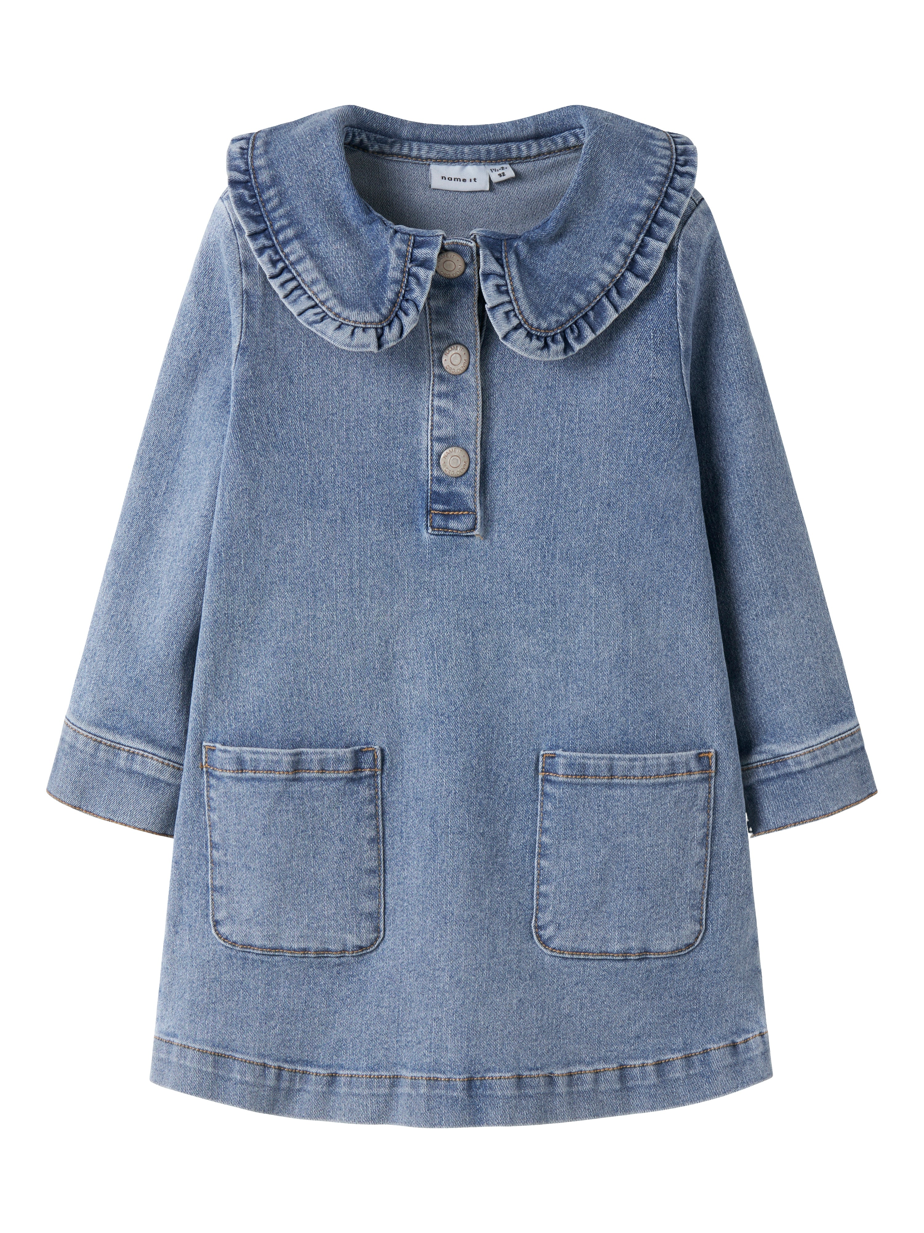 Name It Gia Denim Dresss Medium Blue Denim 92 Cm