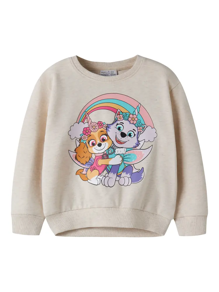 Name It Jemma Paw Sweatshirt Peyote Melange 104