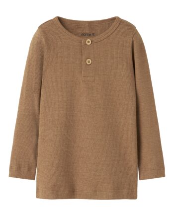 Name It Kab Ls Shirt Noos Toasted Coconut Melange 86 Cm