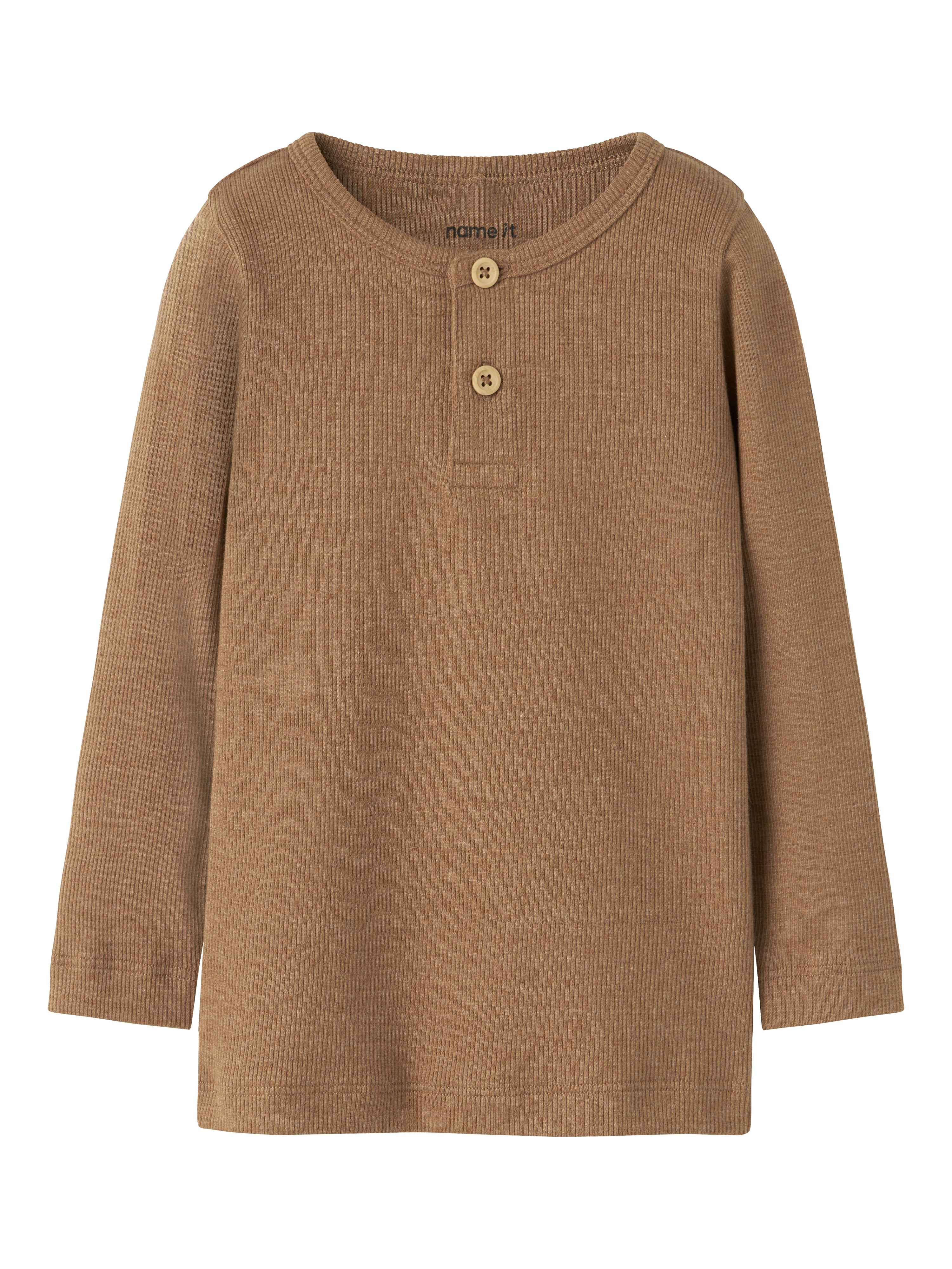 Name It Kab Ls Shirt Noos Toasted Coconut Melange 86 Cm