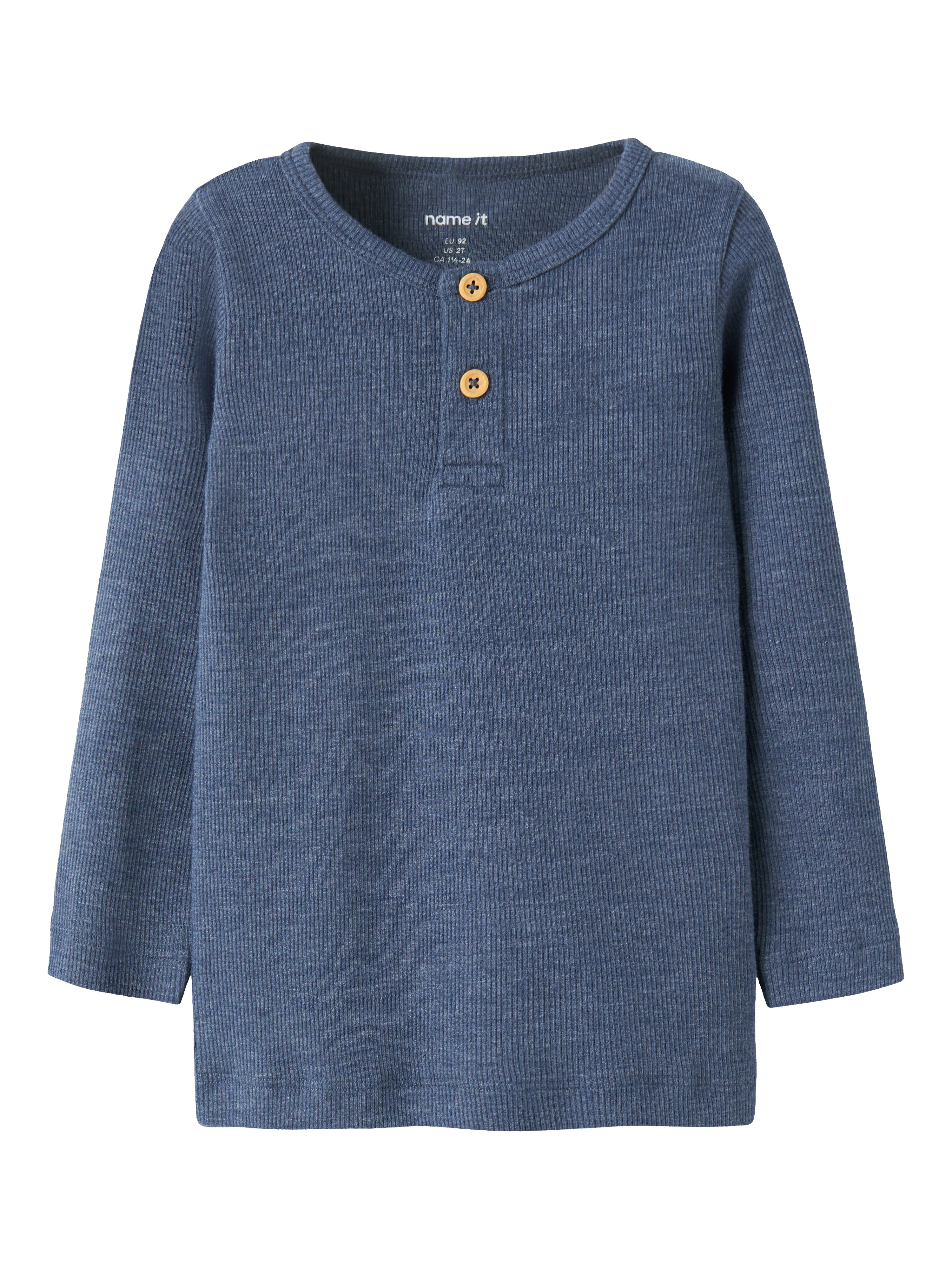 Name It Kab Ls Shirt Noos  Vintage Indigo Melange 86 Cm