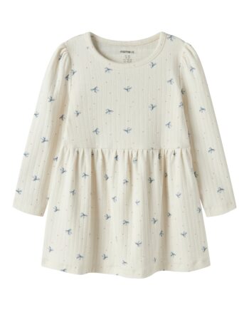 Name It Kathlen Ls Dress Antique White 92 Cm