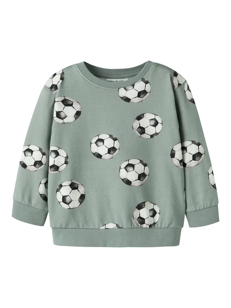 Name It Louie Sweatshirt Green Milieu 116